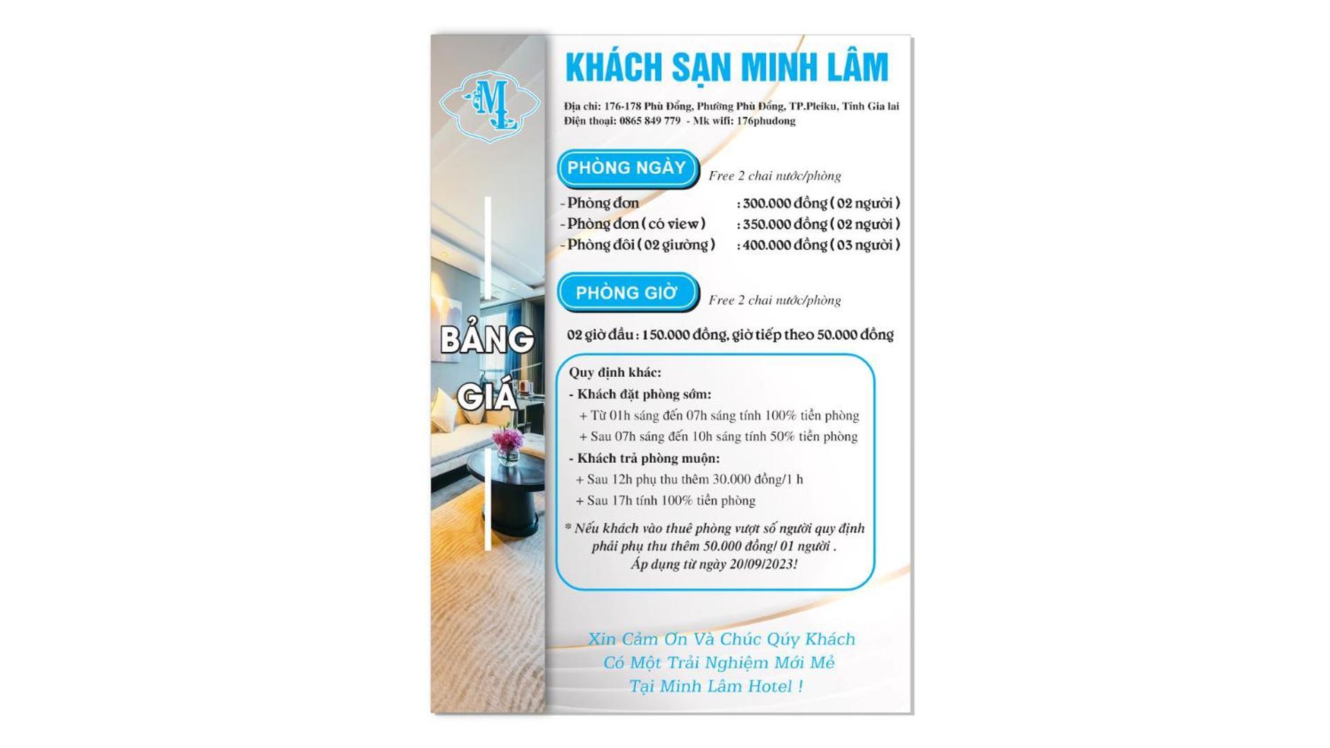 Minh Lam Hotel Pleiku Esterno foto